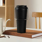 600ml Coffee Mug Double Wall Stainless Steel Travel Mug with Handle and Lid