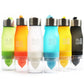 650ml Plastic Fruit Infuser Squeezer Cup 2 in 1 Lemon Water Bottle