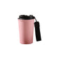 450ml Stainless Steel Insulated Mug Portable Rope Reusable With Seal Lid