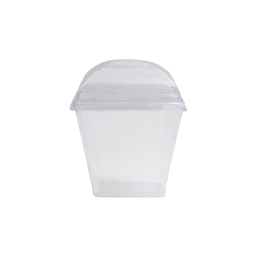 Acrylic Mini Dessert Cup 210ml with Lid 40pack