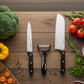 Regent kitchen 3pcs Set utility Knives with peeler