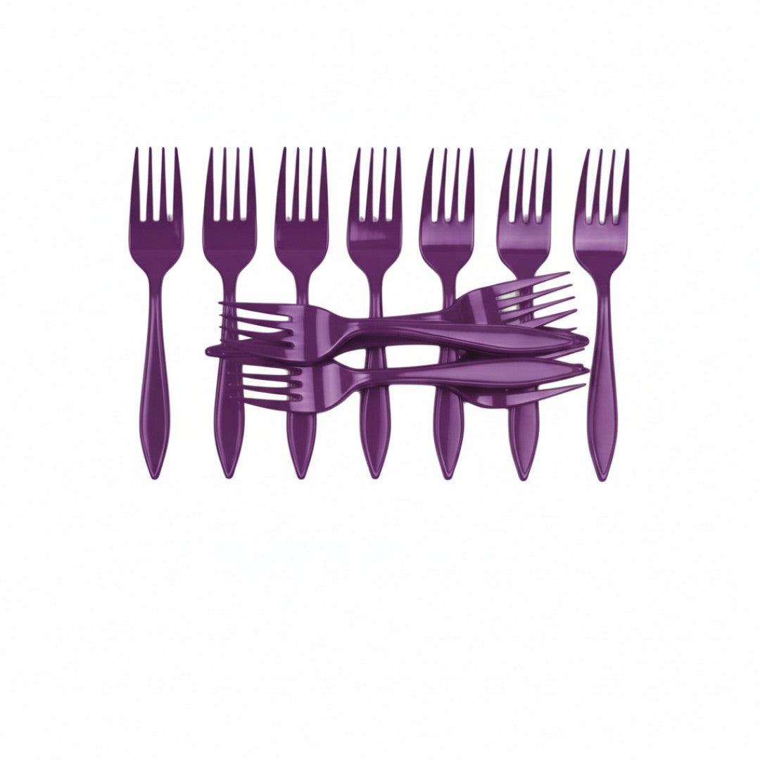 12pack Disposable Plastic Cutlery Forks