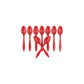 12pack Disposable Plastic Cutlery Spoon
