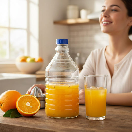 2L PET Plastic Bottle Clear Square