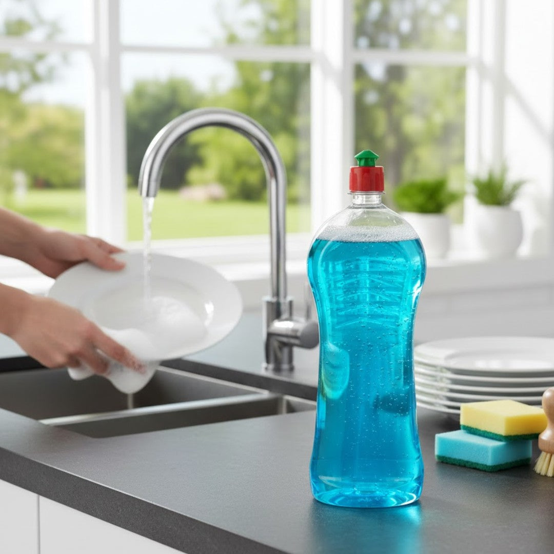 PET Clear Plastic Squeeze Dishwasher Bottle