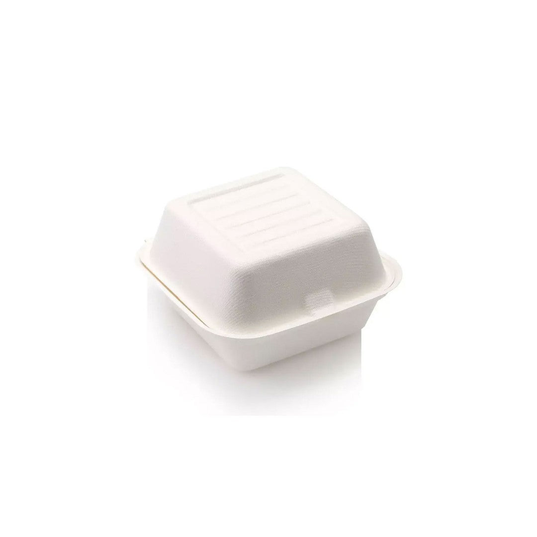 Biodegradable Large Gourmet Hamburger Box 15x15cm 1pc