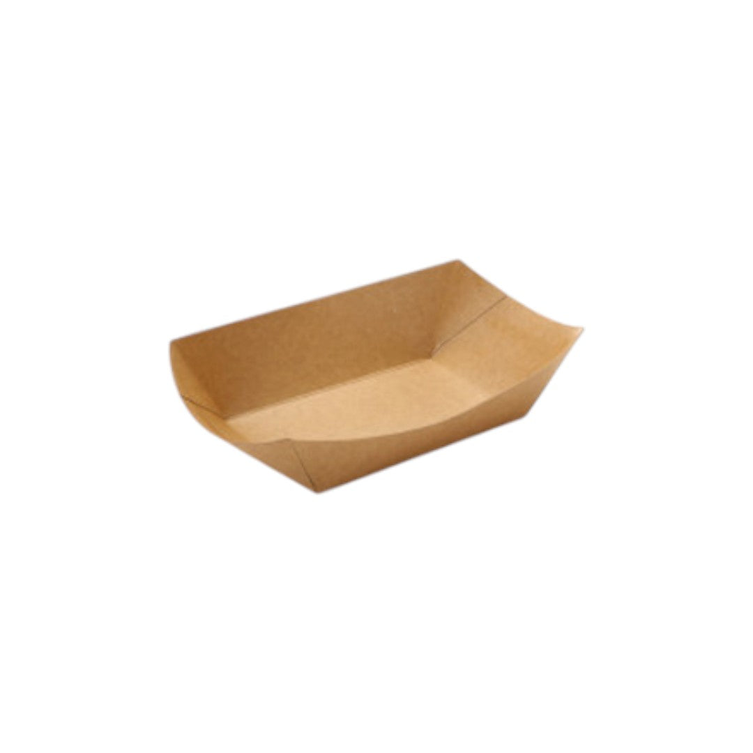 Kraft Open Food Tray No.4 105x75x43mm 380ml 20pack