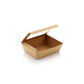 Kraft Paper Salad Box no.4 with Window Lid 5pack