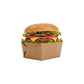 Kraft Open Burger Box 95x95x60mm 50pack