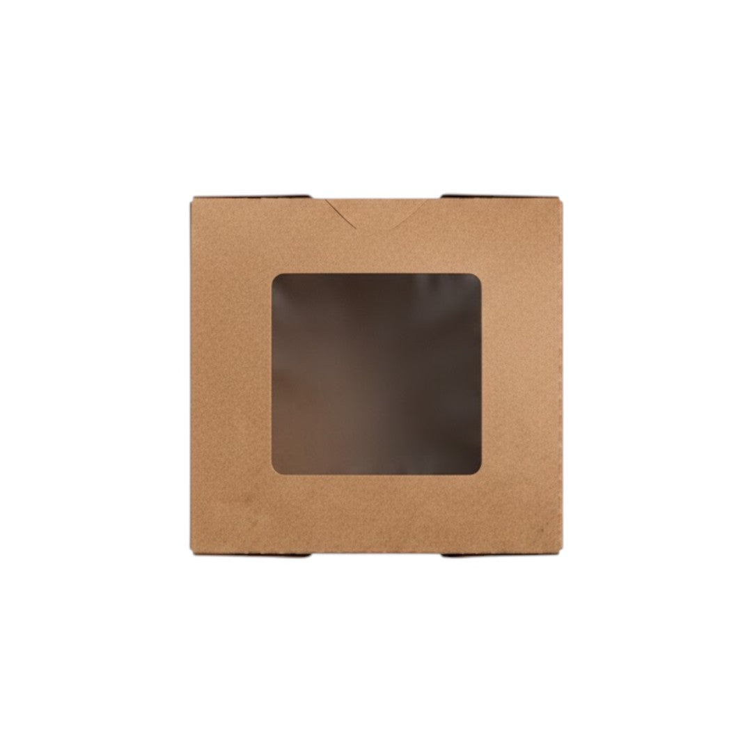 Kraft Brownie Box with PLA Window 50pack