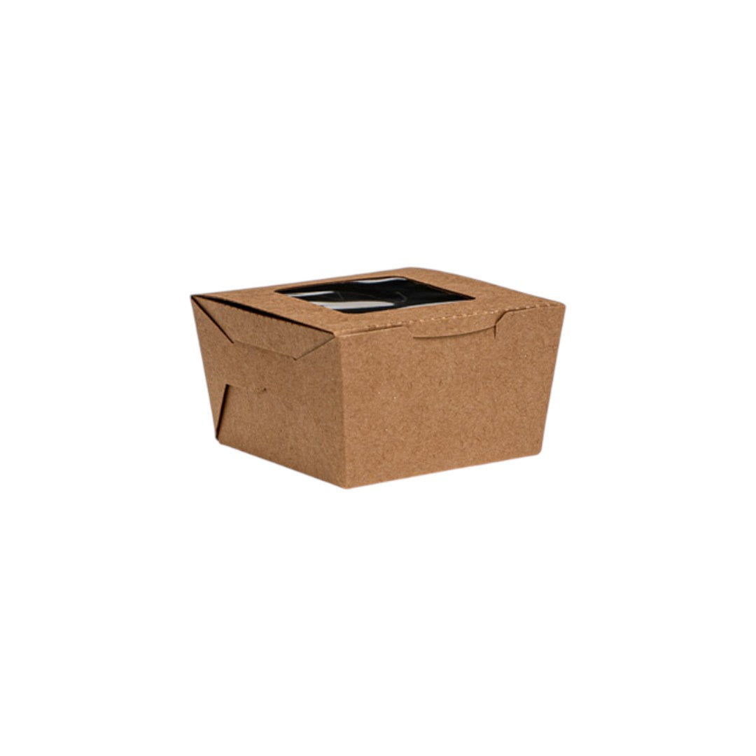 Kraft Brownie Box with PLA Window 50pack