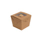 Kraft Muffin Box with Window 80x80x80mm - 50pack