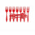 12pack Disposable Plastic Cutlery Forks