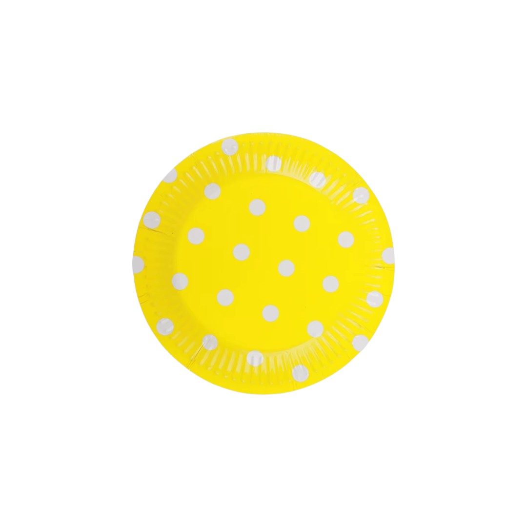 Disposable Party Paper plates Polka Dot 9inch 8pcs