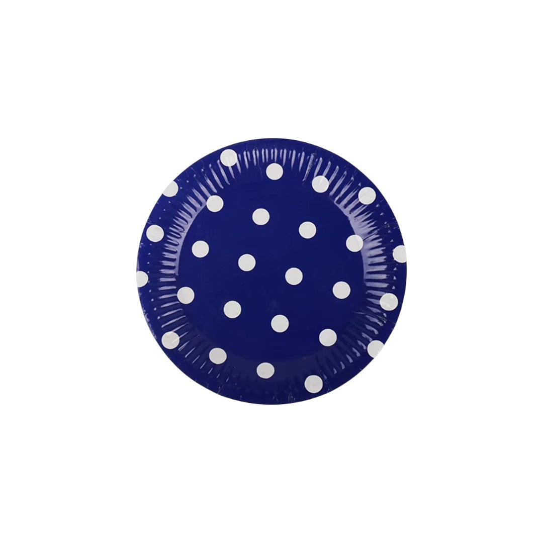 Disposable Party Paper plates Polka Dot 9inch 8pcs