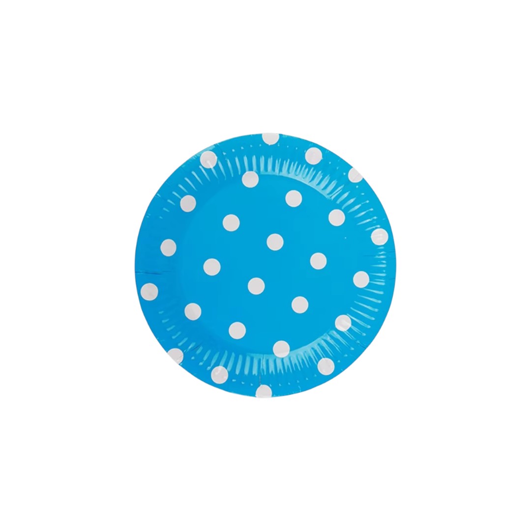 Disposable Party Paper plates Polka Dot 9inch 8pcs