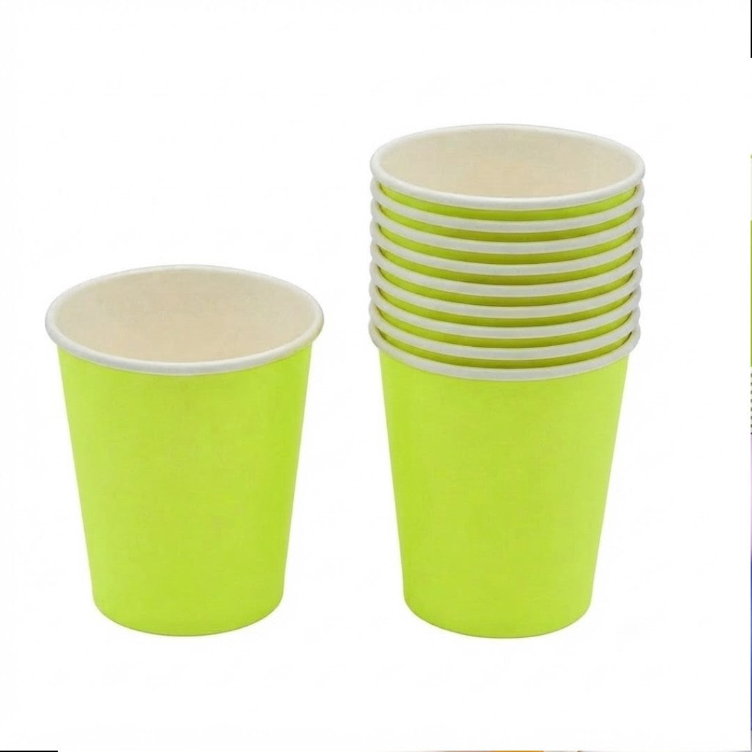 Disposable Party Paper Cups Plain 250ml 10pcs