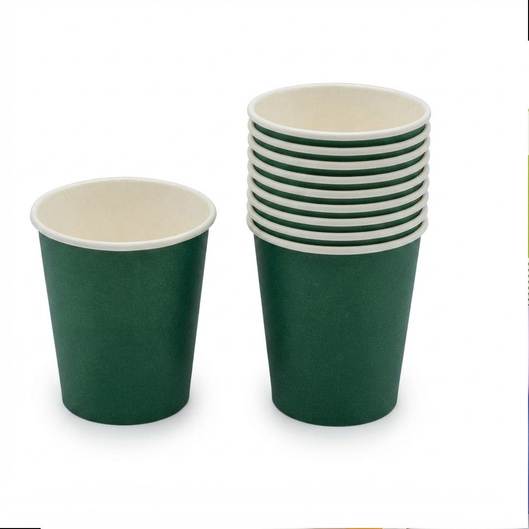 Disposable Party Paper Cups Plain 250ml 10pcs