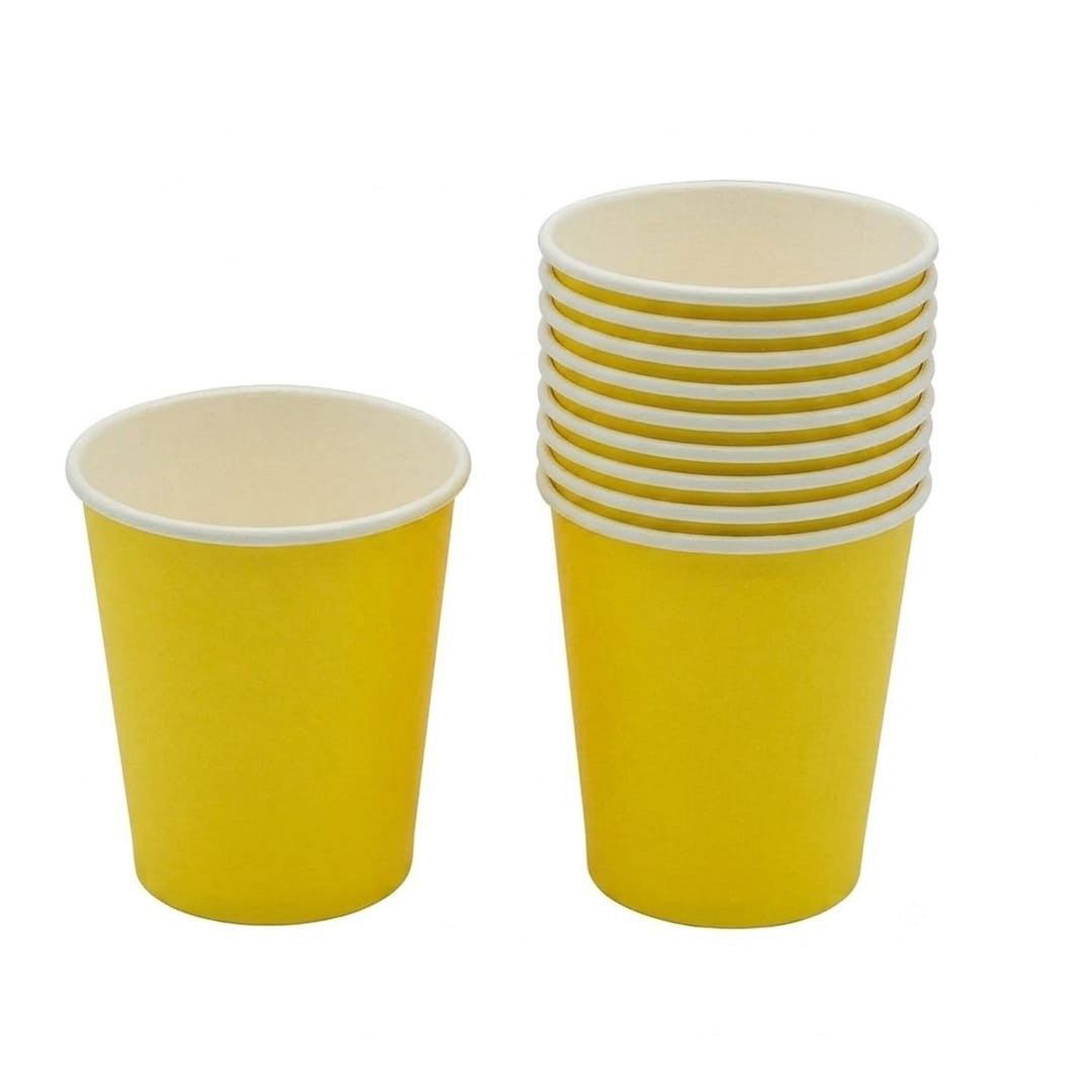 Disposable Party Paper Cups Plain 250ml 10pcs