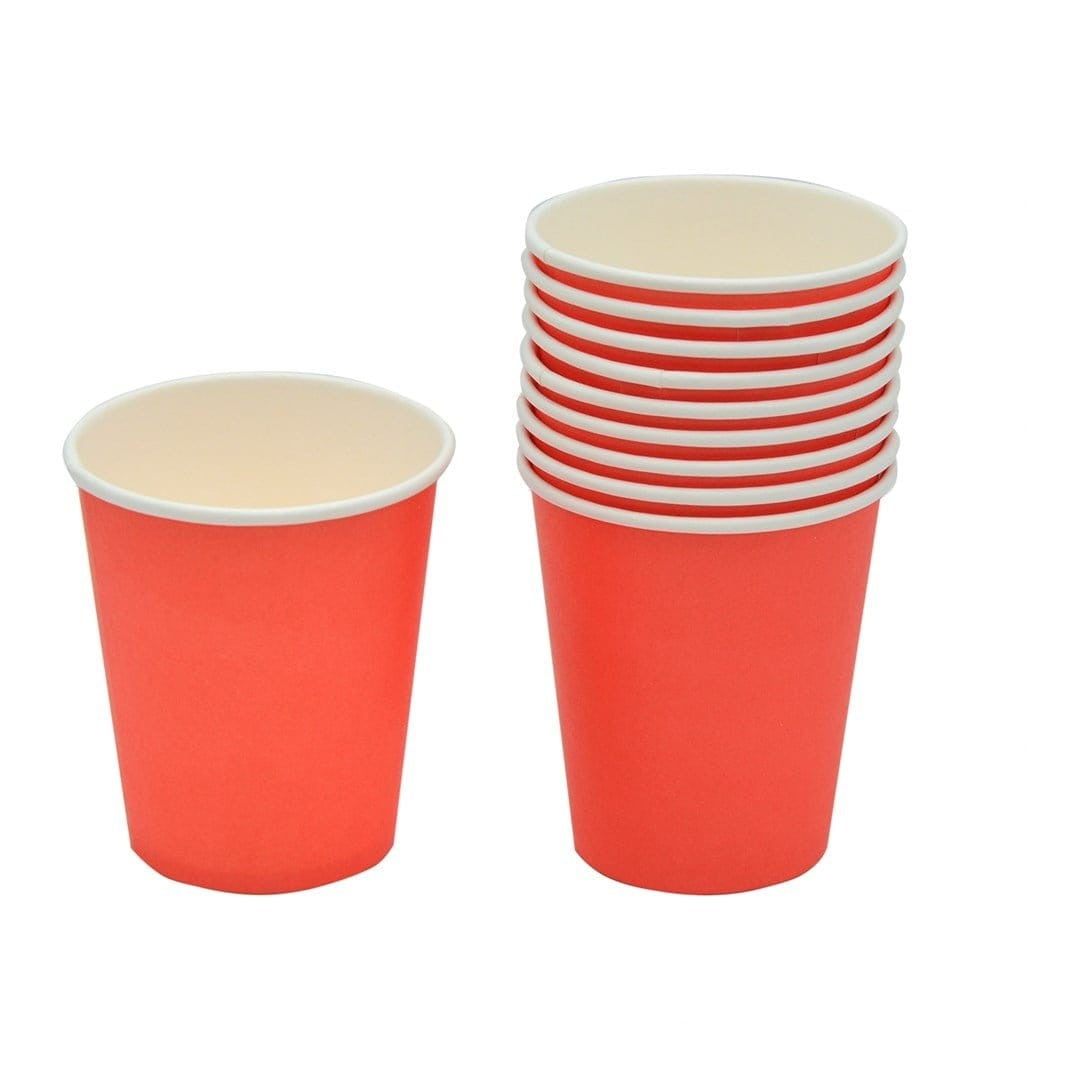 Disposable Party Paper Cups Plain 250ml 10pcs
