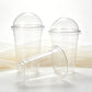 Disposable Clear Plastic with Dome Lid & Drinking Hole 10Pack