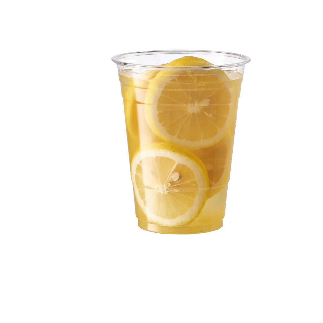Disposable Clear Plastic Cups Thin Wall 500ml 10 Pack