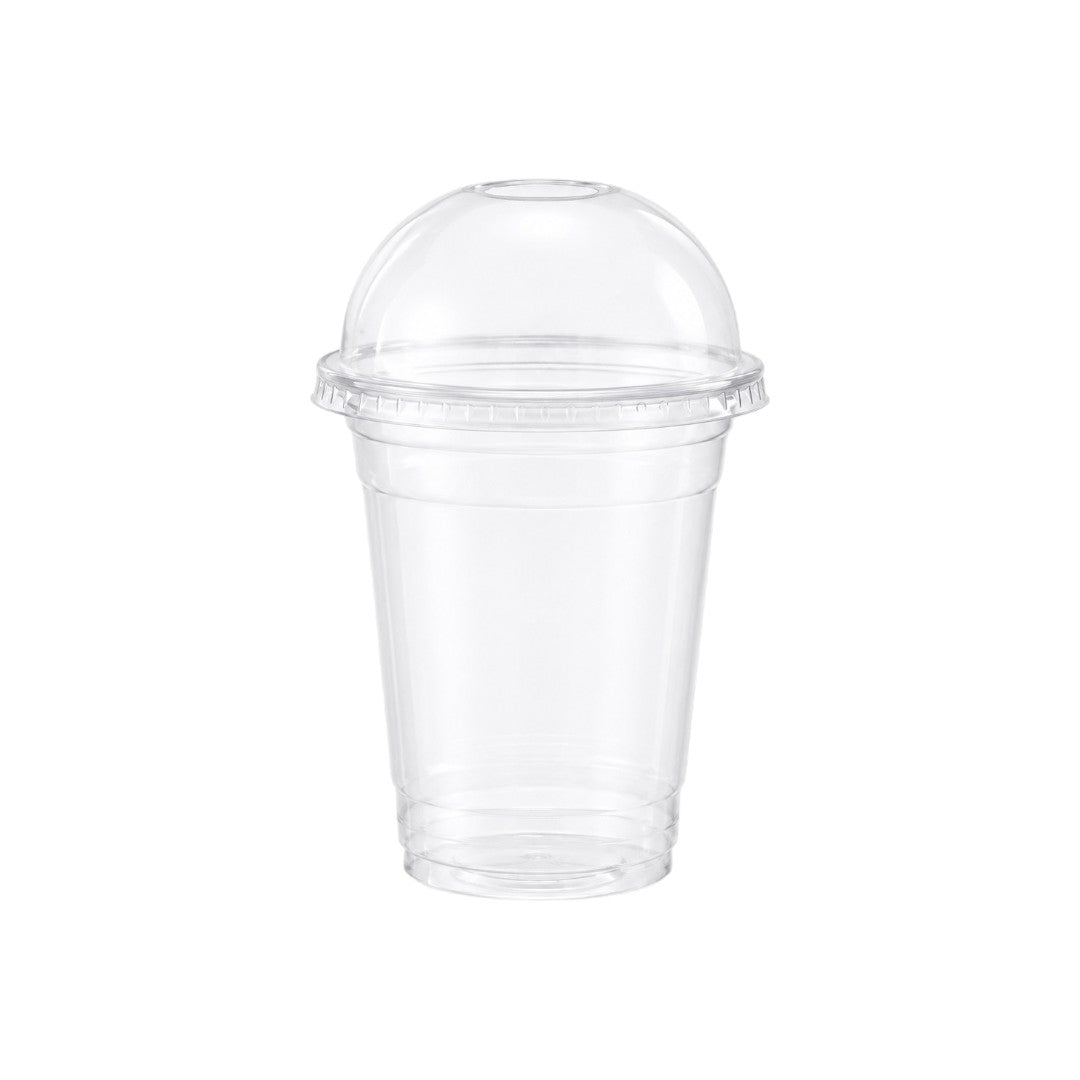 Disposable Clear Plastic with Dome Lid & Drinking Hole 10Pack