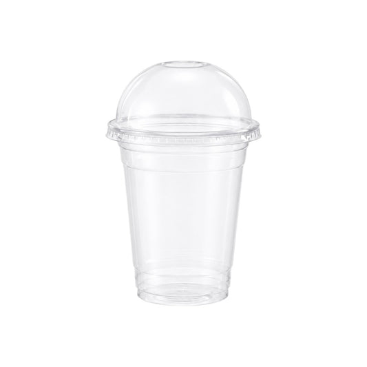 Disposable Clear Plastic with Dome Lid & Drinking Hole 10Pack