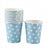 Disposable Party Paper Cups Polka Dots 250ml 10pcs