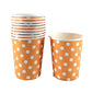 Disposable Party Paper Cups Polka Dots 250ml 10pcs