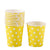 Disposable Party Paper Cups Polka Dots 250ml 10pcs