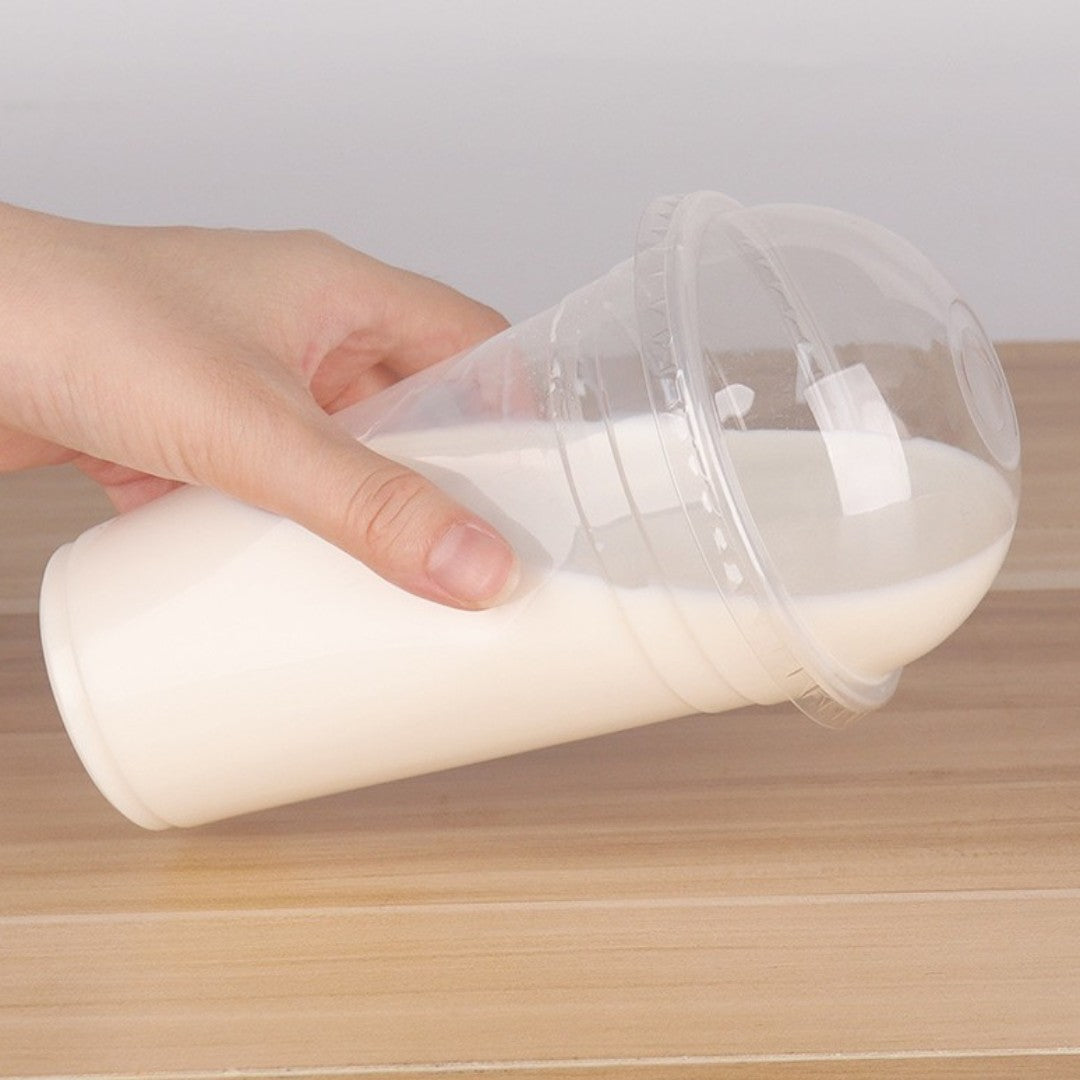 Disposable Clear Plastic with Dome Lid & Drinking Hole 10Pack