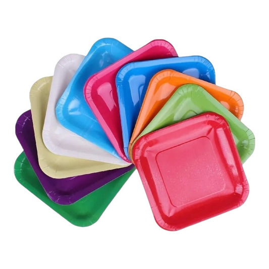 Disposable Party Paper Plate Plain 8pcs