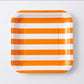 Disposable Party Paper Plate with Stripe Design 8pcs