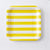 Disposable Party Paper Plate with Stripe Design 8pcs