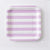 Disposable Party Paper Plate with Stripe Design 8pcs
