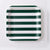 Disposable Party Paper Plate with Stripe Design 8pcs