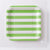 Disposable Party Paper Plate with Stripe Design 8pcs