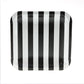 Disposable Party Paper Plate with Stripe Design 8pcs