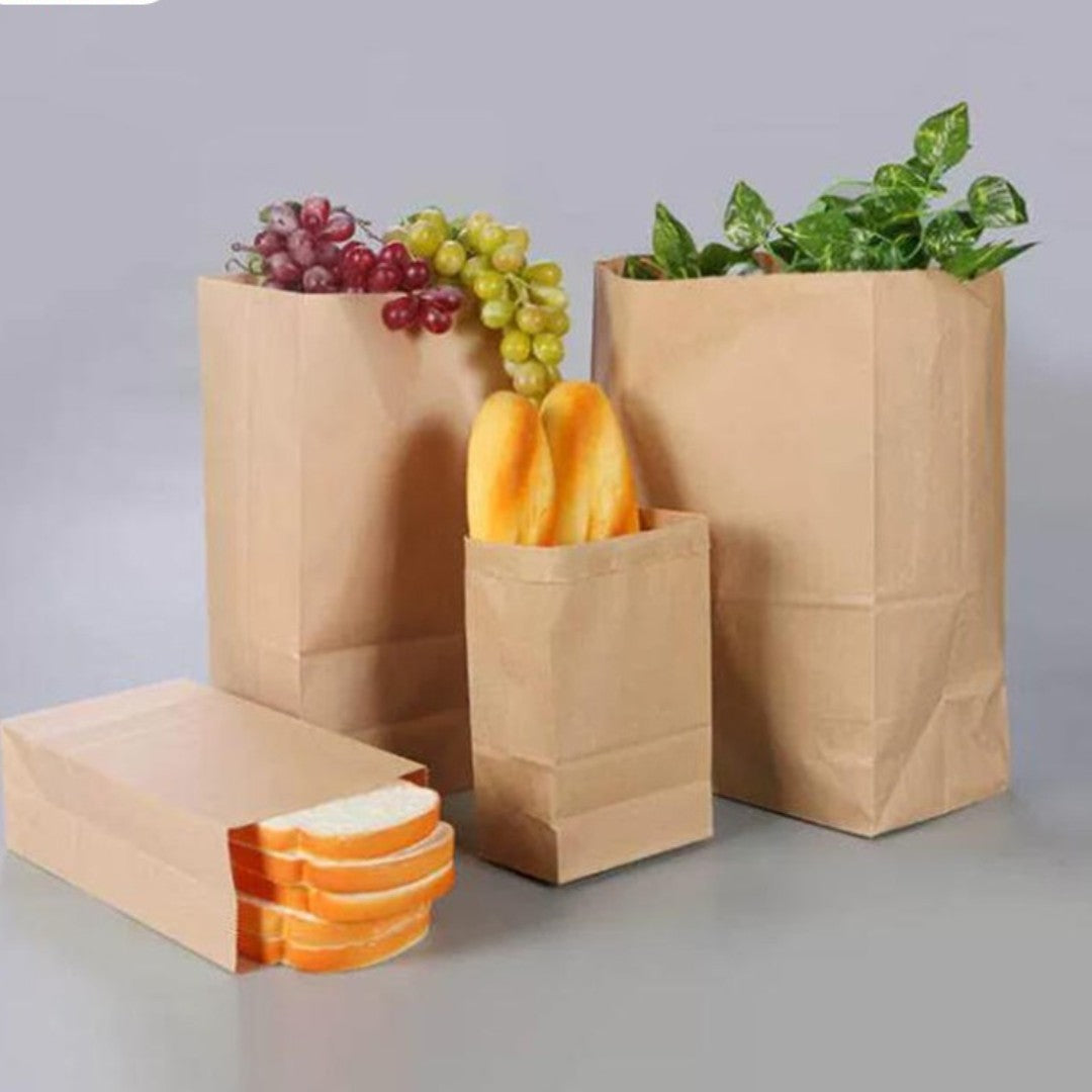 Kraft Paper Bags – Eco-Friendly Brown Paper Bag 50pack